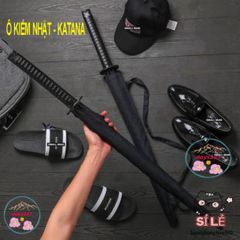 Ô Che Nắng Kiểu Kiếm Nhật Katana 24 Nan - Phụ Kiện Thời Trang Chống Nắng và Mưa, Kèm Túi Đựng Tiện Lợi