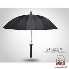 Ô Che Nắng Kiểu Kiếm Nhật Katana 24 Nan - Phụ Kiện Thời Trang Chống Nắng và Mưa, Kèm Túi Đựng Tiện Lợi