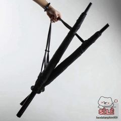 Ô Dù Che Nắng Mưa Katana - Phong Cách Kiếm Nhật, Bền Bỉ 16 Nan Đen Sang Trọng, Thiết Kế Độc Đáo và Chắc Chắn