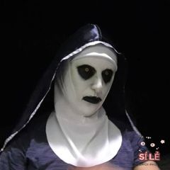 Mặt nạ cao su Valak Kinh Dị cho Nữ Tu - Phụ Kiện Halloween Độc Đáo và An Toàn, Lý Tưởng Cho Tiệc Hóa Trang