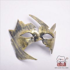 Mặt Nạ Halloween Nửa Mặt Nam Bằng Nhựa - Phụ Kiện Hóa Trang Độc Đáo Cho Lễ Hội, Tiệc Tùng và Biểu Diễn Nghệ Thuật