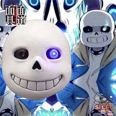 Mặt Nạ Đầu Mắt Xanh Undertale Sans - Mặt Nạ Cá Hacker Độc Đáo Cho Halloween & Sự Kiện Hóa Trang