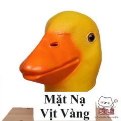 Mặt Nạ Hóa Trang Vịt Vàng - Latex Thiên Nhiên Siêu Vui Nhộn Cho Lễ Hội Halloween Và Cosplay - Đạo Cụ Chất Lượng Cao