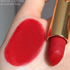 Son Gucci Limited 25 Goldie Red - Son Môi Đỏ Tươi Cao Cấp Chính Hãng, Thiết Kế Sang Trọng, Lên Màu Chất Nghệ Thuật