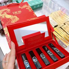 (Chính ngạch) Set 5 Son Dior On Stage Mới - Chất Lì, Bóng Nhẹ, Dưỡng Ẩm - Quà Tặng Sang Trọng cho Các Tín Đồ Làm Đẹp