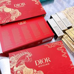 (Chính ngạch) Set 5 Son Dior On Stage Mới - Chất Lì, Bóng Nhẹ, Dưỡng Ẩm - Quà Tặng Sang Trọng cho Các Tín Đồ Làm Đẹp