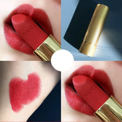 Son Gucci Rouge Lip À Lèvres Voile Mat 25 Goldie Red - Son Môi Đỏ Tươi Cao Cấp, Chất Matte Quyến Rũ Chính Hãng