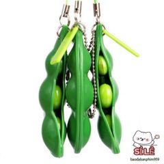 Móc Khóa Đậu Hà Lan Ngộ Nghĩnh - Phụ Kiện Dễ Thương Cho Túi Xách, Đồ Chơi Giải Trí Thú Vị, Quà Tặng Thú Vị Từ ILOVEDIY