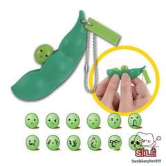 Móc Khóa Đậu Hà Lan Ngộ Nghĩnh - Phụ Kiện Dễ Thương Cho Túi Xách, Đồ Chơi Giải Trí Thú Vị, Quà Tặng Thú Vị Từ ILOVEDIY