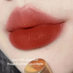 Son Lì Gucci Rouge à Lèvres Voile 505 Janet Rust - Màu Đỏ Gạch Sang Trọng, Chính Hãng, Đẳng Cấp Thế Giới
