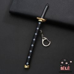 Móc Khóa Mặt Dây Chuyền Cool One Piece Zoro Ba Thanh Kiếm Vũ Khí Mô Hình Ngoại Vi Phụ Kiện Thời Trang