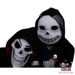 Mặt nạ Sans Gangster - Phụ kiện hóa trang độc đáo cho Halloween và cosplay (404, 505, 606, 707, 808, 909)