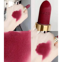 Son Gucci Rouge À Lèvres Voile Mat Màu 506 Louisa Red Đỏ Cherry Chính Hãng - Son Môi Cao Cấp, Sang Trọng Cho Phái Đẹp