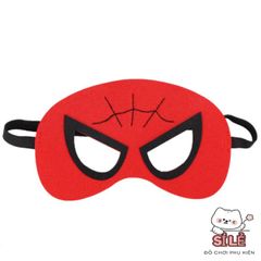 Mặt Nạ Siêu Nhân Nửa Mặt Hóa Trang Halloween - Phụ Kiện Người Nhện, Người Sắt, Hulk Cho Trẻ Em - HD Cosplay