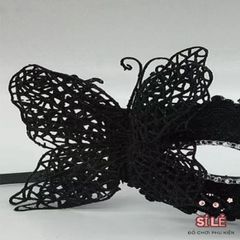 Mặt Nạ Dự Tiệc Hóa Trang KUNHEV Nửa Mặt Hình Bướm Sang Trọng - Phụ Kiện Dạ Hội Halloween, Tiệc Sinh Nhật, Mardi Gras