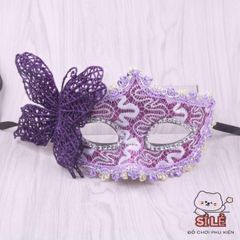 Mặt Nạ Dự Tiệc Hóa Trang KUNHEV Nửa Mặt Hình Bướm Sang Trọng - Phụ Kiện Dạ Hội Halloween, Tiệc Sinh Nhật, Mardi Gras