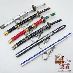 Móc Khóa Mini Samurai One Piece - Phụ Kiện Anime Kiếm Nhật Bản Bằng Thép Titan Chất Lượng Cao - Quà Tặng Độc Đáo
