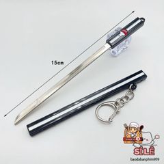 Móc Khóa Mini Samurai One Piece - Phụ Kiện Anime Kiếm Nhật Bản Bằng Thép Titan Chất Lượng Cao - Quà Tặng Độc Đáo
