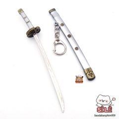 Móc Khóa Mini Samurai One Piece - Phụ Kiện Anime Kiếm Nhật Bản Bằng Thép Titan Chất Lượng Cao - Quà Tặng Độc Đáo