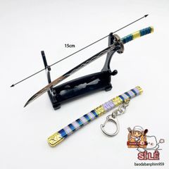 Móc Khóa Mini Samurai One Piece - Phụ Kiện Anime Kiếm Nhật Bản Bằng Thép Titan Chất Lượng Cao - Quà Tặng Độc Đáo