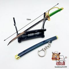 Móc Khóa Mini Samurai One Piece - Phụ Kiện Anime Kiếm Nhật Bản Bằng Thép Titan Chất Lượng Cao - Quà Tặng Độc Đáo