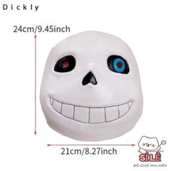 Mặt Nạ Halloween Undertale Sans - Phụ Kiện Hóa Trang Cao Su Thời Trang, Dành Cho Nam Nữ, Tiệc Mardi Gras, Cosplay