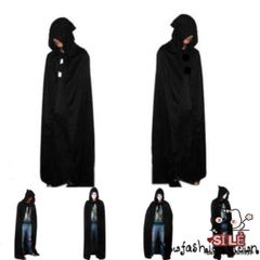 Áo Choàng Đen Phù Thủy Ma Cà Rồng - Áo Cosplay Halloween Độc Đáo, Thời Trang Unisex Cho Bữa Tiệc Ma Quái