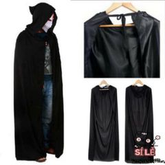 Áo Choàng Đen Phù Thủy Ma Cà Rồng - Áo Cosplay Halloween Độc Đáo, Thời Trang Unisex Cho Bữa Tiệc Ma Quái