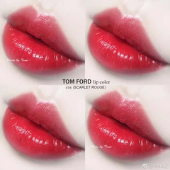 Son Tom Ford 16 Scarlet Rouge 24K Gold - Son Môi Màu Đỏ Thuần Chính Hãng, Chất Son Mịn Màng, Thiết Kế Sang Trọng, Dưỡng Ẩm Tốt