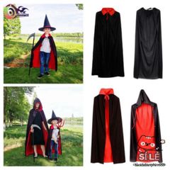Áo Choàng Gothic Halloween 150cm - Trang Phục Hóa Trang Độc Đáo Cho Bé, Phù Thủy Vui Nhộn Dành Cho Tiệc Hóa Trang
