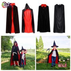 Áo Choàng Gothic Halloween 150cm - Trang Phục Hóa Trang Độc Đáo Cho Bé, Phù Thủy Vui Nhộn Dành Cho Tiệc Hóa Trang