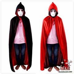 Áo Choàng Phù Thủy Ma Cà Rồng 2 Lớp - Áo Choàng Hóa Trang Halloween Bằng Vải Thun Bền Đẹp Cho Tiệc Tùng và Sự Kiện Nghệ Thuật