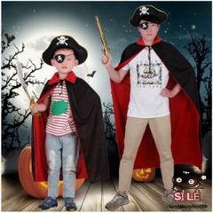 Áo Choàng Phù Thủy Ma Cà Rồng 2 Lớp - Áo Choàng Hóa Trang Halloween Bằng Vải Thun Bền Đẹp Cho Tiệc Tùng và Sự Kiện Nghệ Thuật