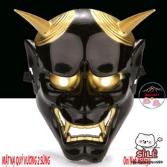Mặt Nạ Hannya Oni Nhật Bản - Mặt Nạ Quỷ Độc Đáo 2 Sừng Cho Halloween & Cosplay - Phụ Kiện Thời Trang Văn Hóa Nhật Bản