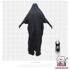 Bộ Hóa Trang Áo Choàng Đen + Mặt Nạ Vô Diện VBJ80 - Trang Phục Halloween Cho Trẻ Em & Người Lớn, Thể Hiện Sự Sáng Tạo
