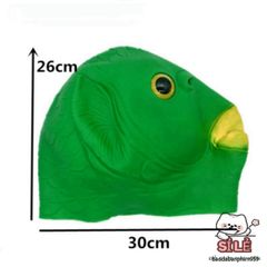 Mặt Nạ Cá Xanh Ngộ Nghĩnh Cosplay - Phụ Kiện Trang Trí Kinh Dị Độc Đáo Cho Halloween và Tiệc Tùng