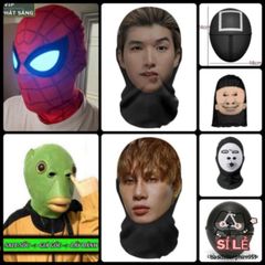 Mặt Nạ Silicone Ếch Xanh Hài Hước - Biến Hóa Thành Nhân Vật Hoạt Hình cho Halloween và Tiệc Hóa Trang