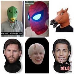 Mặt Nạ Silicone Ếch Xanh Hài Hước - Biến Hóa Thành Nhân Vật Hoạt Hình cho Halloween và Tiệc Hóa Trang