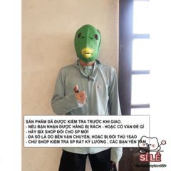 Mặt Nạ Silicone Ếch Xanh Hài Hước - Biến Hóa Thành Nhân Vật Hoạt Hình cho Halloween và Tiệc Hóa Trang