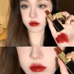 Son Tom Ford Lip Color Satin Matte 91 Lucky Star - Son Môi Đỏ Thuần Cao Cấp, Chất Son Mịn, Thiết Kế Sang Trọng, Đẹp Quyến Rũ