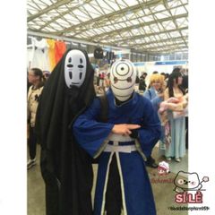 Bộ Cosplay Vô Diện Kaonashi - Áo Choàng Đen, Mặt Nạ và Găng Tay Cho Halloween và Lễ Hội Hóa Trang, Dành Cho Tất Cả Độ Tuổi