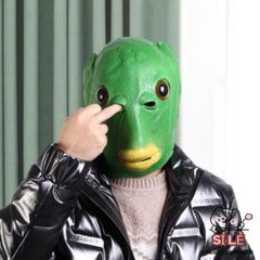Mặt Nạ Silicon Hài Hước Ếch Xanh - Phụ Kiện Độc Đáo Cho Tiệc Hóa Trang, Halloween, Tạo Nụ Cười, Thoải Mái Cho Trẻ Em và Người Lớn