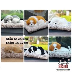 Mô hình chó mèo bông lớn trang trí taplo ô tô với than hoạt tính khử mùi, quà tặng thú cưng độc đáo cho nội thất xe hơi