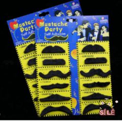 Bộ 12 Râu Giả Đen Hài Hước Dành Cho Nam - Phụ Kiện Thú Vị Cho Halloween, Tiệc Hóa Trang, Tạo Phong Cách Độc Đáo