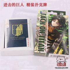Bộ Bài Tú Lơ Khơ Attack on Titan - 54 Lá Hình Ảnh Anime Chất Lượng Cao - Quà Tặng Cho Fan Manga và Anime