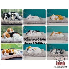 Thú Bông Chó Mèo Khử Mùi Than Hoạt Tính - Đồ Trang Trí Xe Ô Tô & Bàn Làm Việc Dễ Thương, Giải Pháp Nội Thất Thông Minh