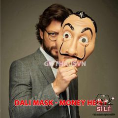 Mặt Nạ Giáo Sư Money Heist - Hóa Trang Cosplay Phim Netflix 