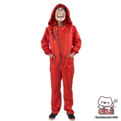 Bộ trang phục cosplay Money Heist (Phi Vụ Triệu Đô) kèm mặt nạ đỏ - Thích hợp cho Halloween và sự kiện đặc biệt