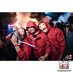 Bộ trang phục cosplay Money Heist (Phi Vụ Triệu Đô) kèm mặt nạ đỏ - Thích hợp cho Halloween và sự kiện đặc biệt
