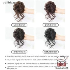 Kẹp Tóc Chignon Xoăn Lộn Xộn Trailblazer - Phụ Kiện Tóc Donut Scrunchies Đẹp Thời Trang Cho Nữ giới